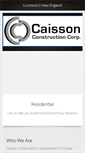 Mobile Screenshot of caissonconstruction.com